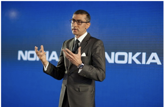 诺基亚首席实走官苏立(Rajeev Suri) 外媒原料图