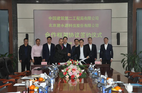 “碧水源与中建二局签署战略合作协议
