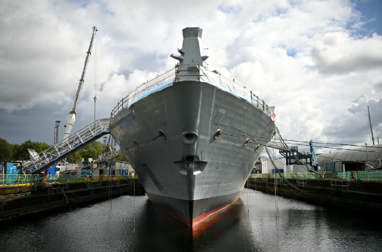 英国格拉斯哥BAE Systems Scotstoun的26型护卫舰。