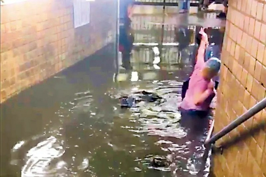 报告称纽约地铁被淹或将成为常态