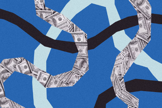 金钱与政府象征元素主题插画 插画作者：艾玛・库默