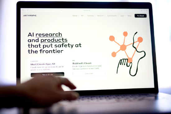 2025 年 8 月 22 日，好意思国纽约州新海德公园，一台条记本电脑屏幕上浮现着安索普公司的官网页面。