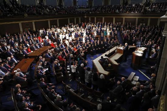 前总统乔・拜登发表 2024 年国情咨文。