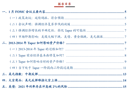 美元、美债、大宗三反弹组合或正在靠近-华创宏观点评1月FOMC会议