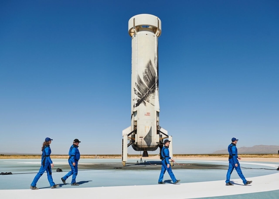 蓝色起源公司目前已经利用New Shepard发射系统完成了五次载人太空飞行任务。