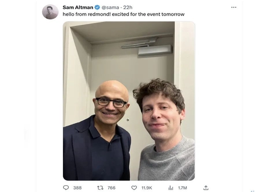 來自Sam Altman的個人推特主頁