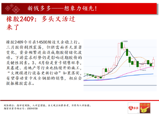 中天期货:燃油继续新高 橡胶多头又活过来