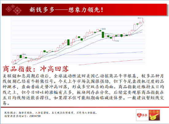 中天期货:豆粕小幅反弹 燃油跳空下跌