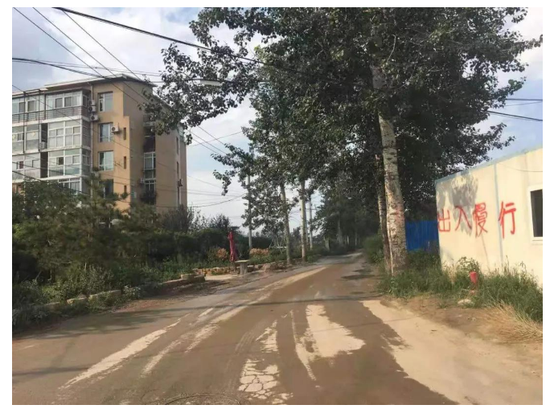 十一郎踩盘路上的场景