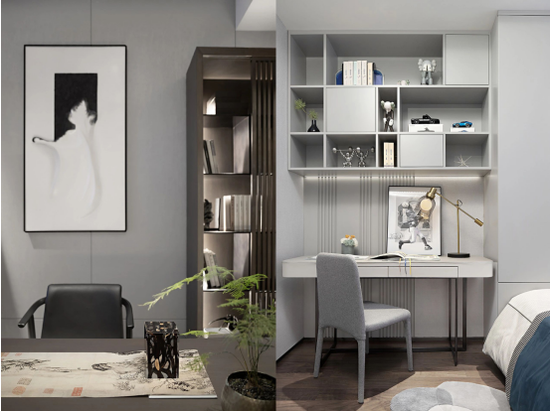 （熙堂尚院·名筑198样板房书房、儿童房实景图）