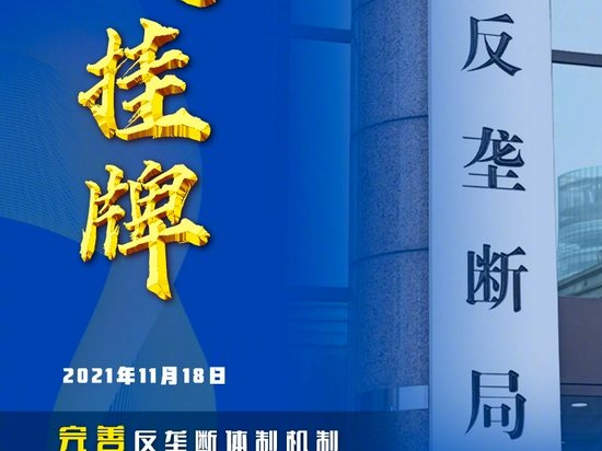 国家反垄断局正式挂牌