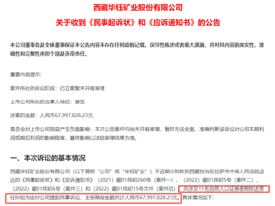 “ST华钰索赔案新进展：11名投资者索赔近7000万 立信所也为被告！律师提示索赔时段