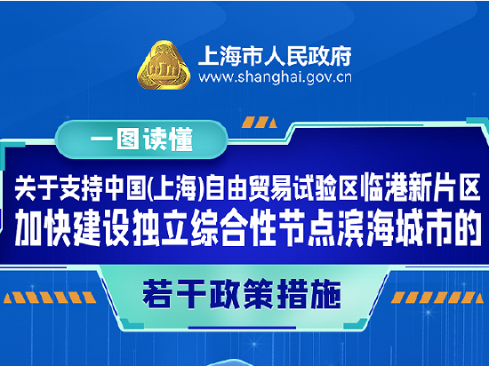 一图读懂《支持临港新片区加快建设独立综合性节点滨海城市的若干政策措》