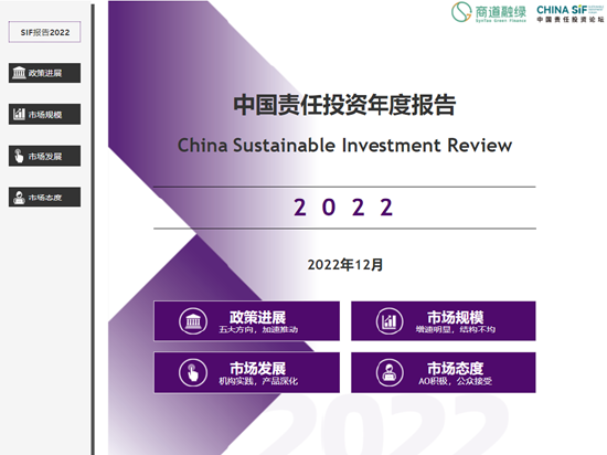 China SIF｜《中国责任投资年度报告2022》发布，以ESG责任投资应对不确定性