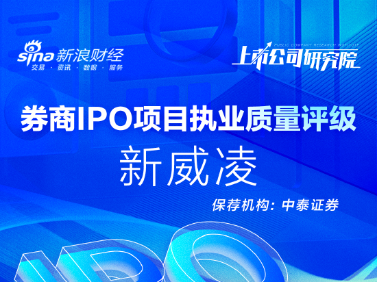 中泰证券保荐新威凌IPO项目质量评级C级 信披质量差到被监管