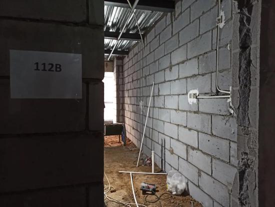 施工现场每经记者 赵西岭摄