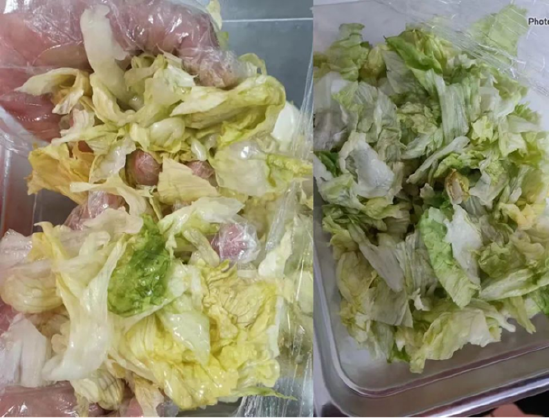 (加盟商提供的汉堡王配送蔬菜照片)