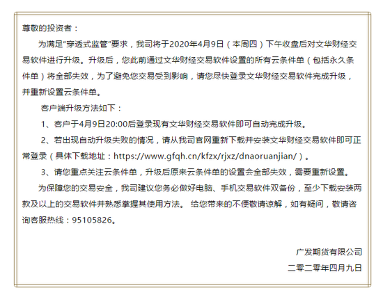 多家期货公司发布公告提醒投资者对文华财经交