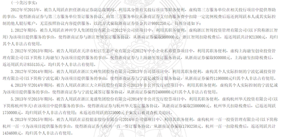 浙商证券原副总裁被判11年半：贪污超千万 曾蝉联杰出投行家