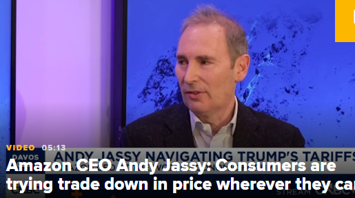 亚马逊CEO：特朗普关税已开始“逐步渗透” 至商品价格