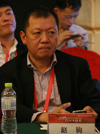 图为:招商银行总行副行长赵驹(图片来源:新浪财经 摄影:顾国爱)