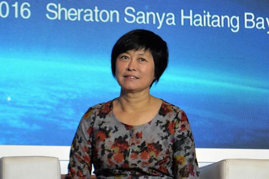 中央电视台原节目主持人敬一丹。（新浪财经李彦丽 摄）