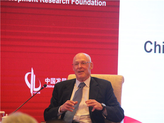 保尔森基金会主席、美国前财政部长亨利·保尔森