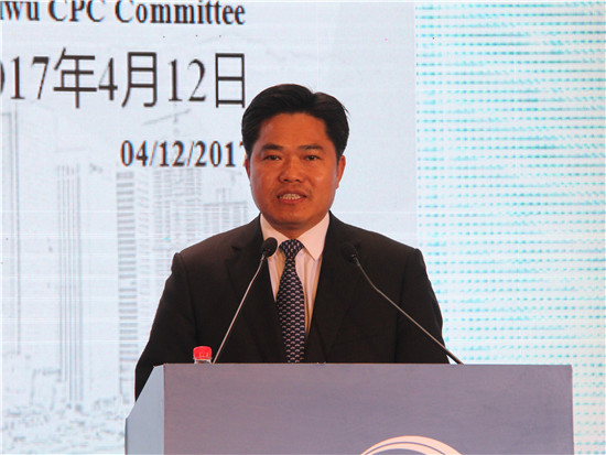 金华市市委常委,义乌市委书记盛秋平