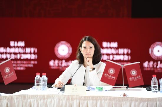 图文:中国新闻社经济部主任俞岚