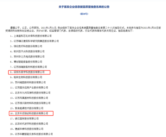 20家大规模现场检查！柔宇科技、木瓜移动被抽中，IPO日趋严格
