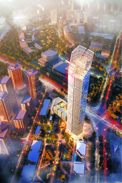“金桥壹中心”效果图。资料照片