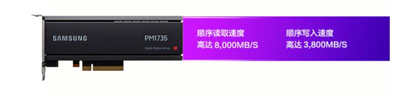 注:官网显示三星PM1735 固态硬盘部分参数
