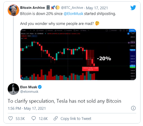 比特币涨跌，全靠马斯克一句话？
