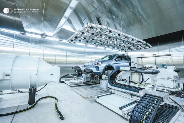 国家新能源汽车技术创新中心车间一角。