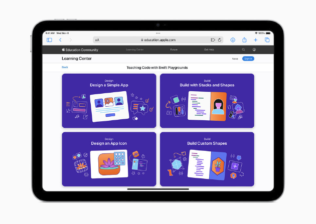 Swift Playgrounds 的“人人能編程”項目可與任意課題相結合，進一步簡化編程、App設計和App開發的教學體驗