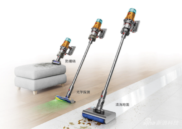 戴森V12 Detect Slim Nautik洗地吸尘器——“先干后湿”，科学清洁