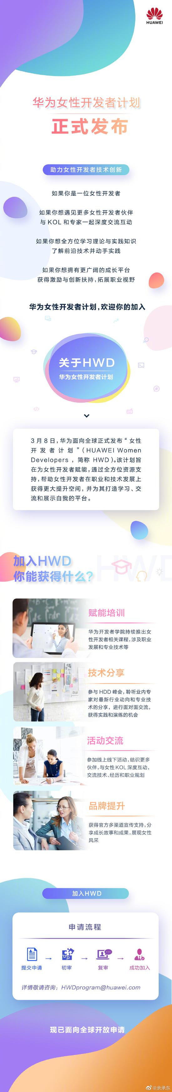 华为发布“女性开发者计划” 助力女性开发者技术创新