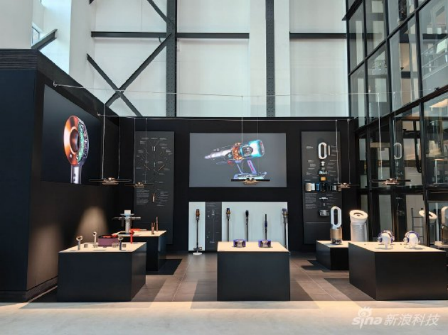 戴森总部陈列的各类产品