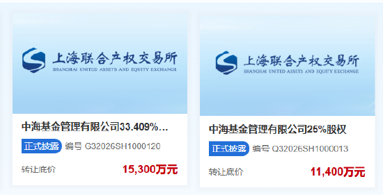 中海基金控股权“甩卖”：国联民生与外资联手退出，底价2.67亿捆绑转让