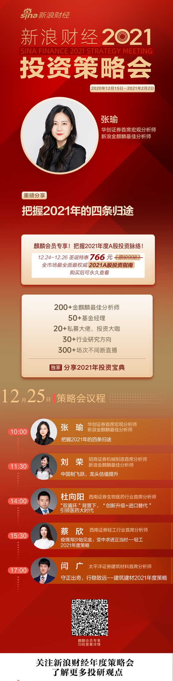 张瑜：2021股市整体估值承压 把握行业景气度机会