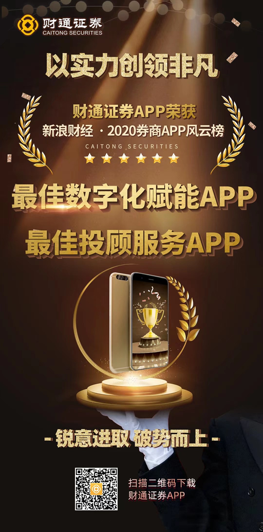 第六届券商APP荣耀榜：财通获最佳数字化赋能和最佳投顾服务奖