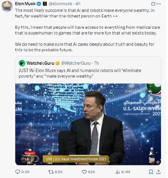 百度知道:麦当劳回收-马斯克称AI和机器人将消除贫困，让每个人都富有