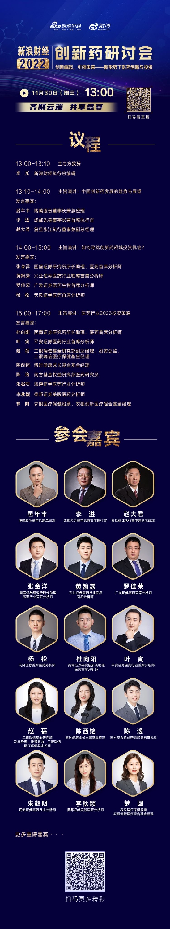 一文看懂创新药研讨会|如何寻找潜力品种？如何估值？四大维度筛选优质公司！15位大咖精彩观点集锦