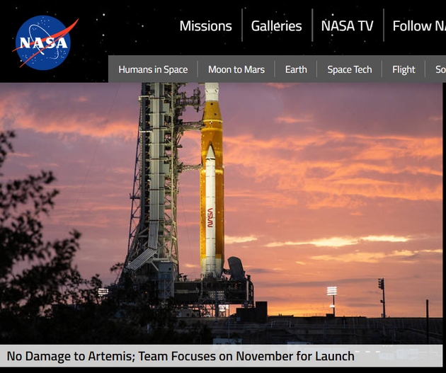 “飓风”NASA阿尔忒弥斯1号登月火箭瞄准11月发射窗口