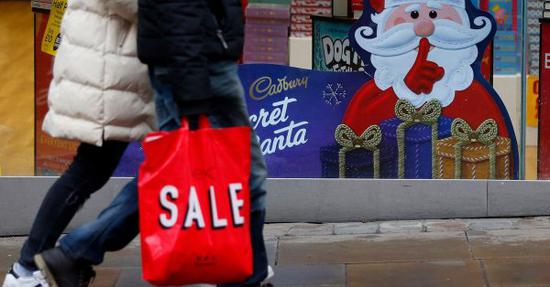 英国去年零售销售下降0.1% 创20多年最差