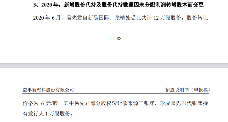 来源：益丰新材2025年IPO申报材料