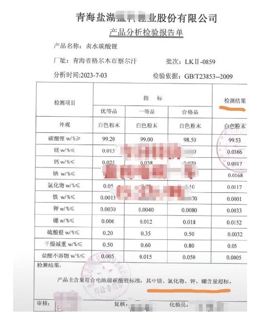 网传碳酸锂现货不合交割等级? 旧闻重炒