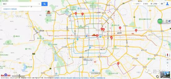 从地图上搜索，北京五环内有银行网点8000多家。