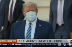 特朗普出院回白宫立马摘口罩，福奇警告病情可能“逆转”