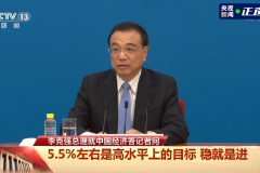 李克强谈5.5%左右经济增速预期目标：高水平上的稳就是进